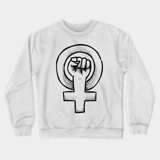 feminism symbols art Crewneck Sweatshirt by iambolders